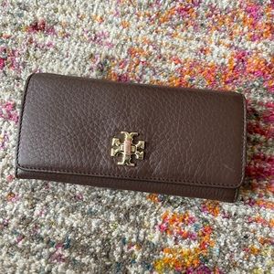 Tory Burch brown leather wallet